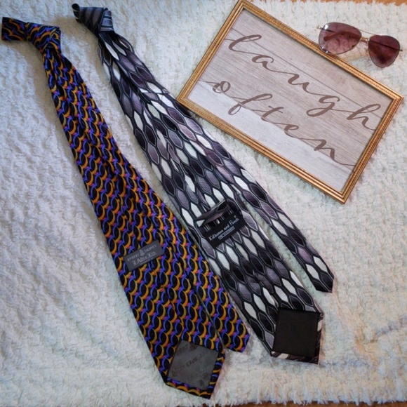 🦄🦄Eclectic geometric set of quality men's ties - Picture 3 of 8